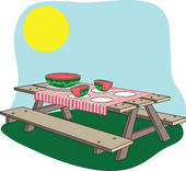 Beach picnic table clipart - ClipartFox