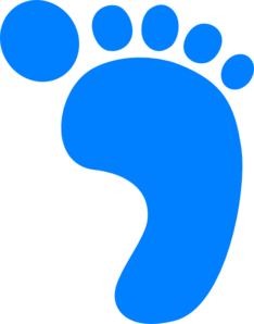 Baby foot prints clipart