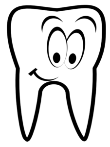 Smiling tooth clipart