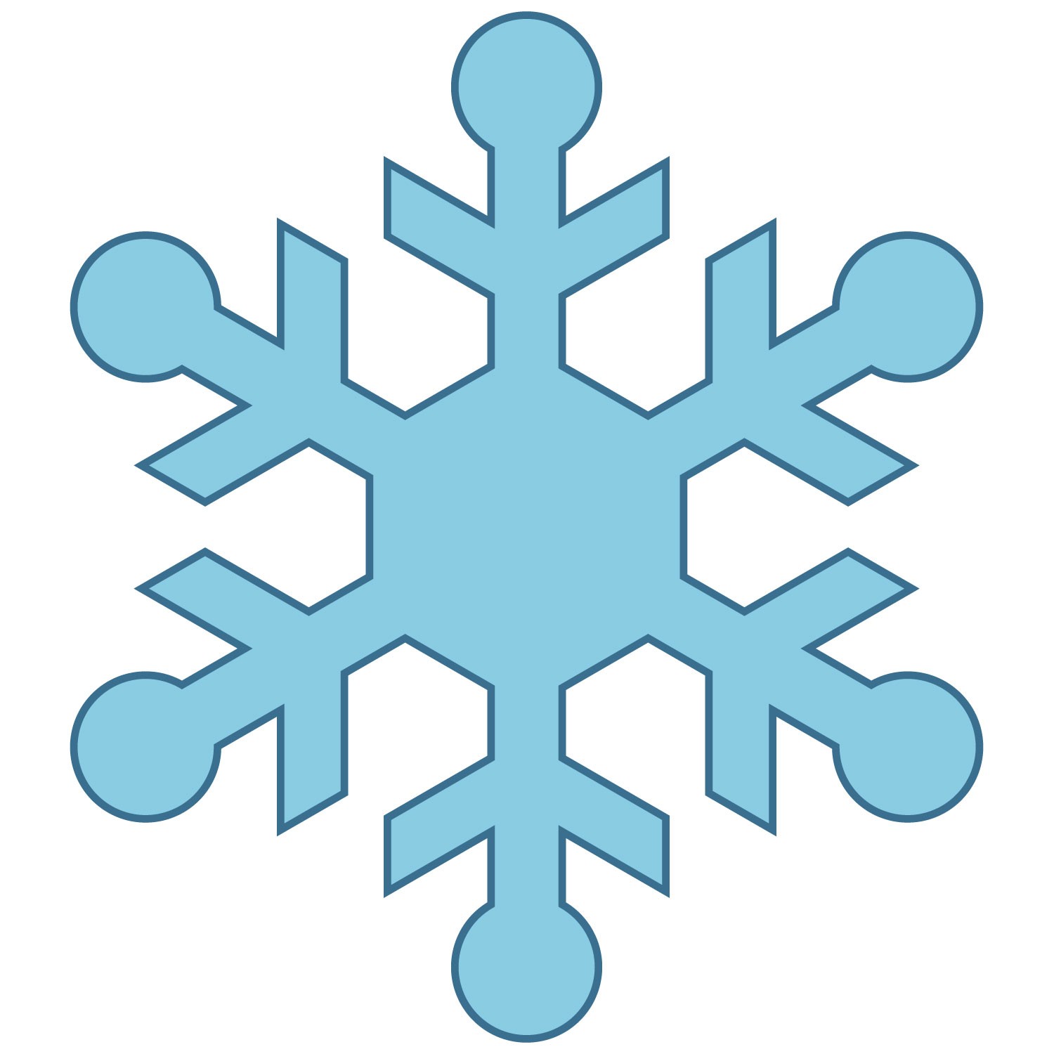 Snowflake clipart hd - ClipartFox