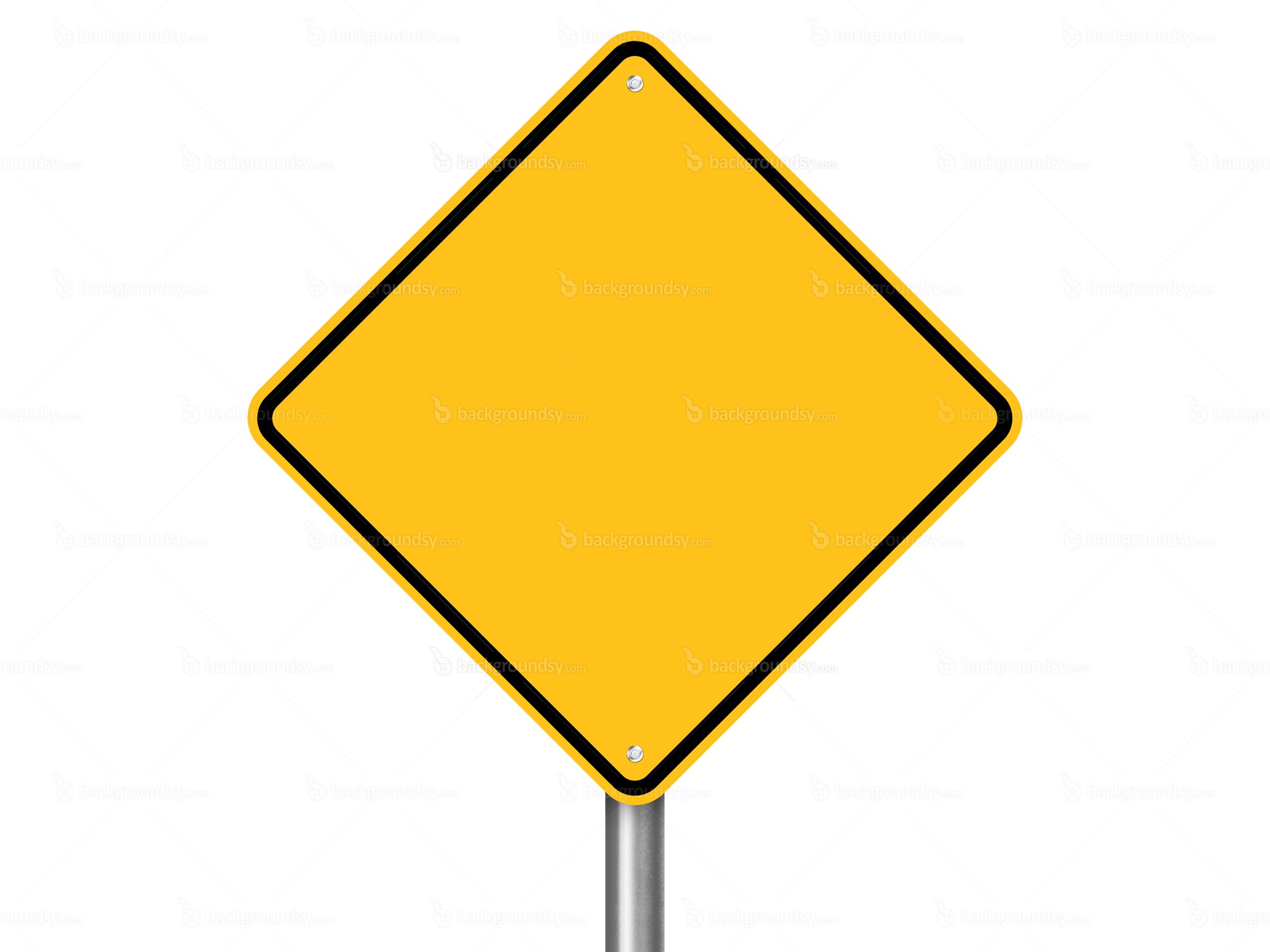 Blank Yellow Sign ClipArt Best