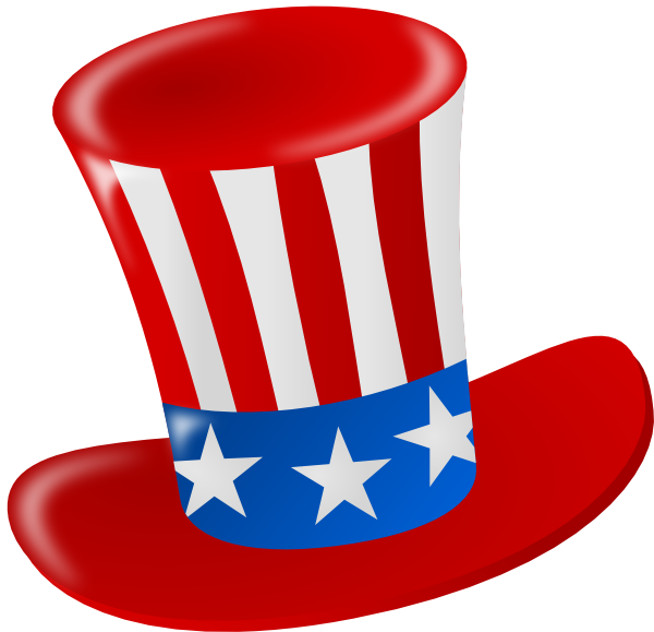 Uncle Sam American Hat Clip Art - vector clip art ...