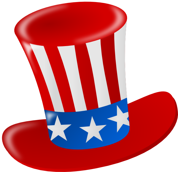 434 views Uncle Sam American Hat Clip Art - vector clip art ...