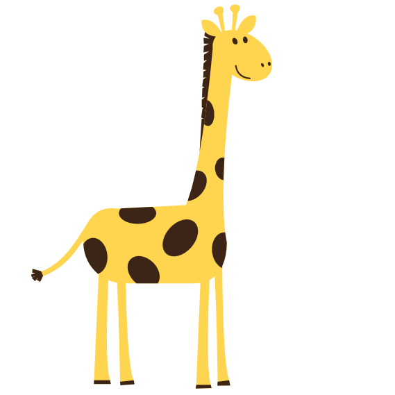 animal clip art images colorful animal giraffe scalable vector ...