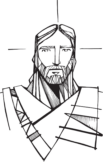 Jesus Face Clip Art, Vector Images & Illustrations