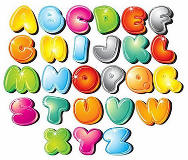 Capital Bubble Letters Clipart - Free to use Clip Art Resource