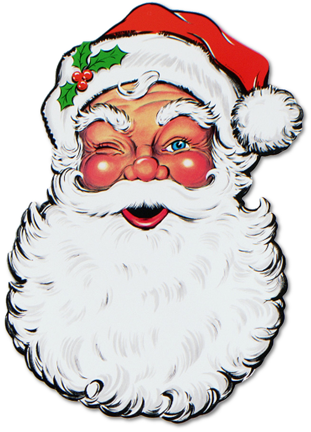 Santa claus face clipart head