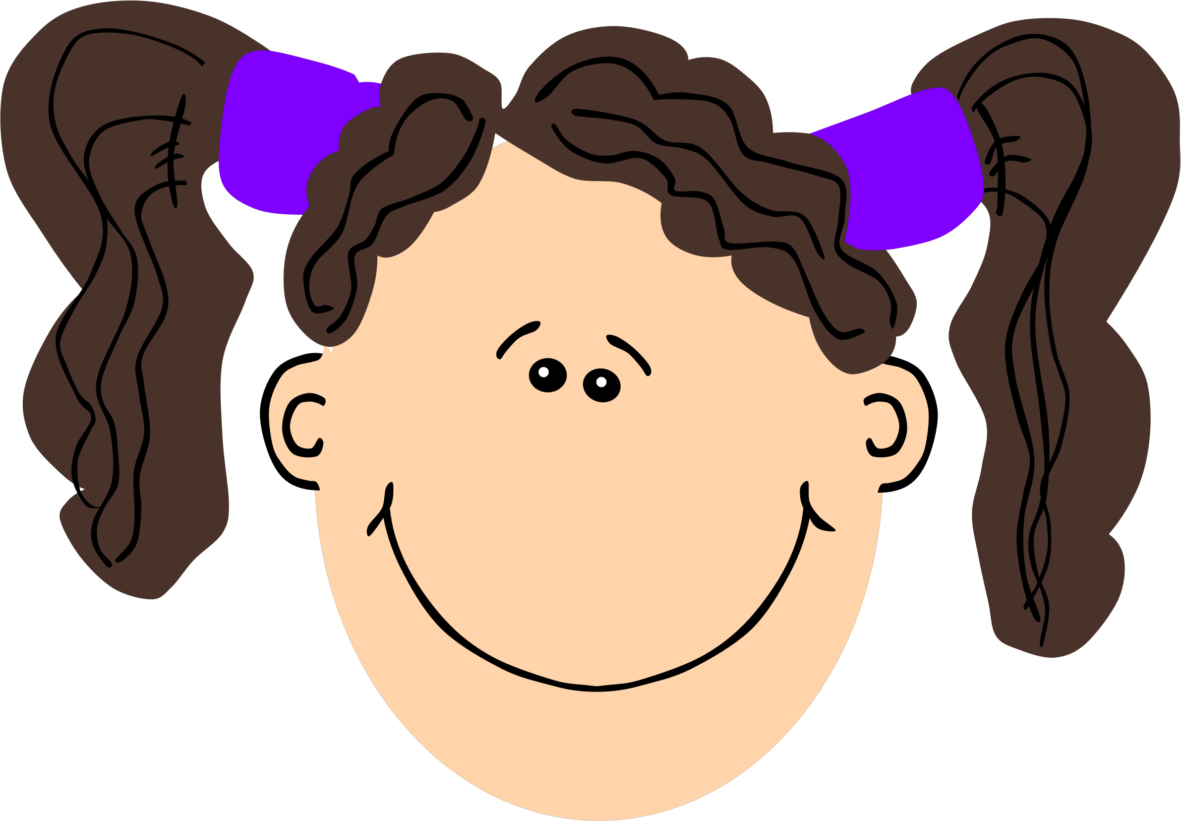 Cartoon Pigtails ClipArt Best