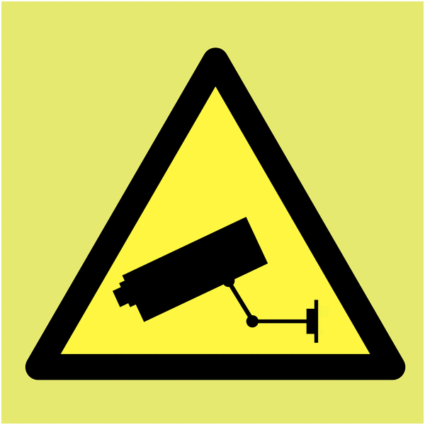 Nite-Glo Photoluminescent CCTV Symbol Label Packs | Seton UK