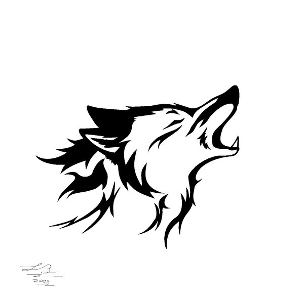 Tribal Wolf Howl by SilverWolf7444 on DeviantArt