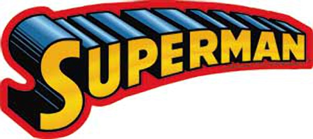Superman Text Logo Sticker