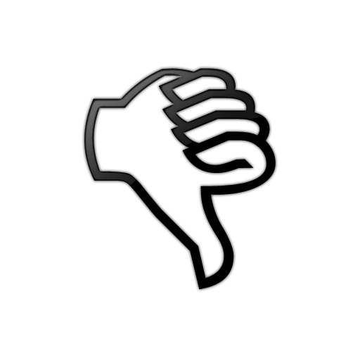 Thumbs up thumbs down black background clipart free