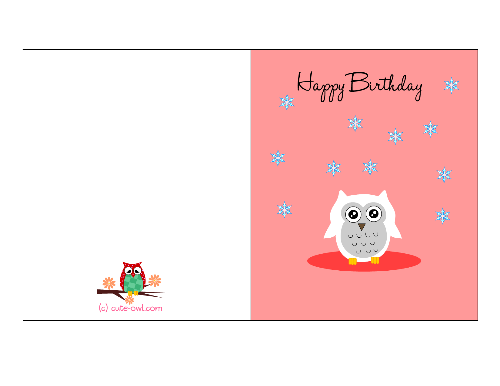 Free Printable Cute Owl Birthday Cards Clipart Best Clipart Best
