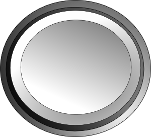 White Circle Button Clip Art - vector clip art online ...