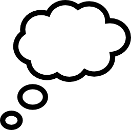 1,885 views Dreaming cloud outline shape vector icon | Free Shapes icons