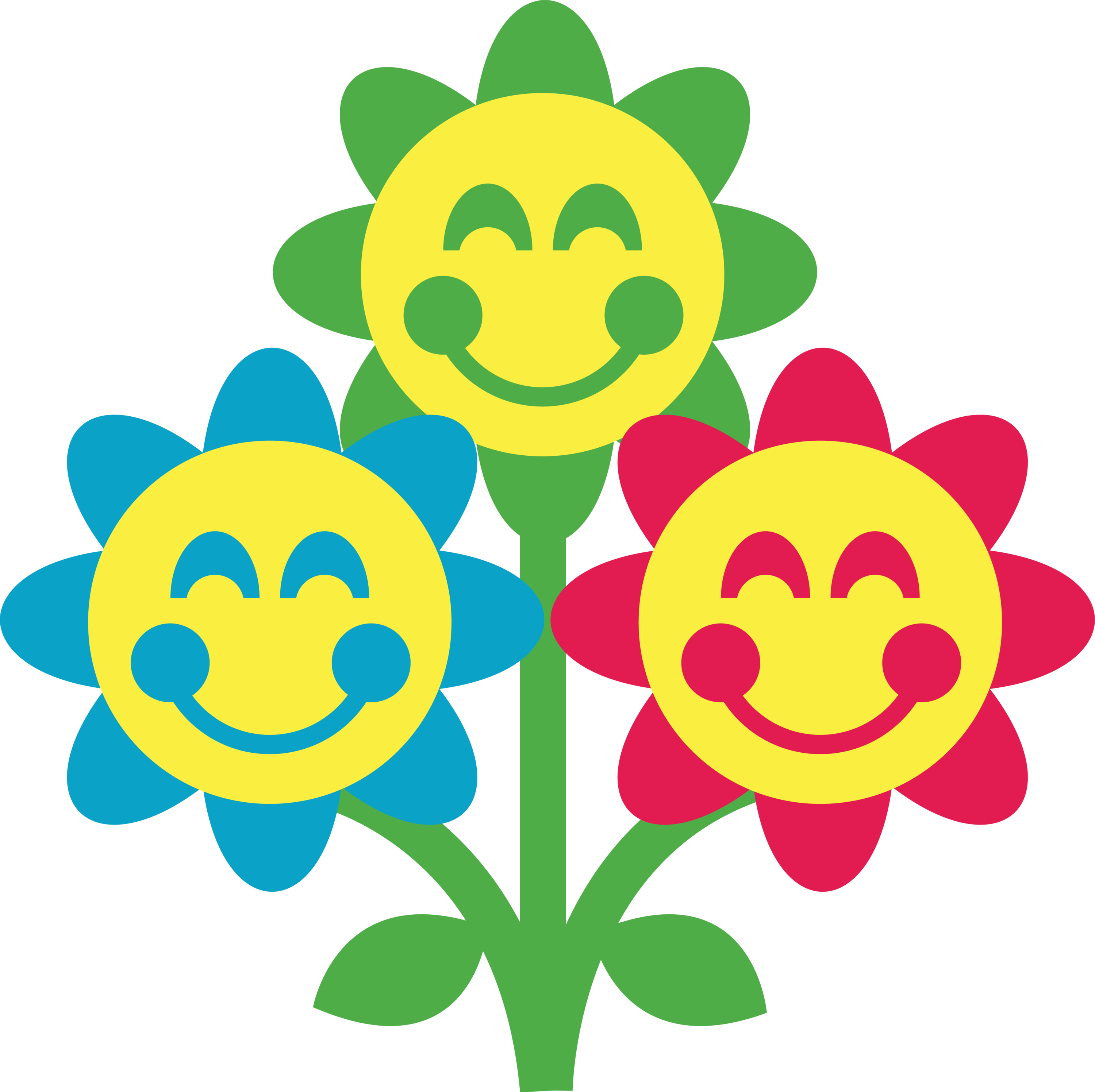 Free Smiley Face Flower Clipart Image - 11992, Smiley Face Flower ...
