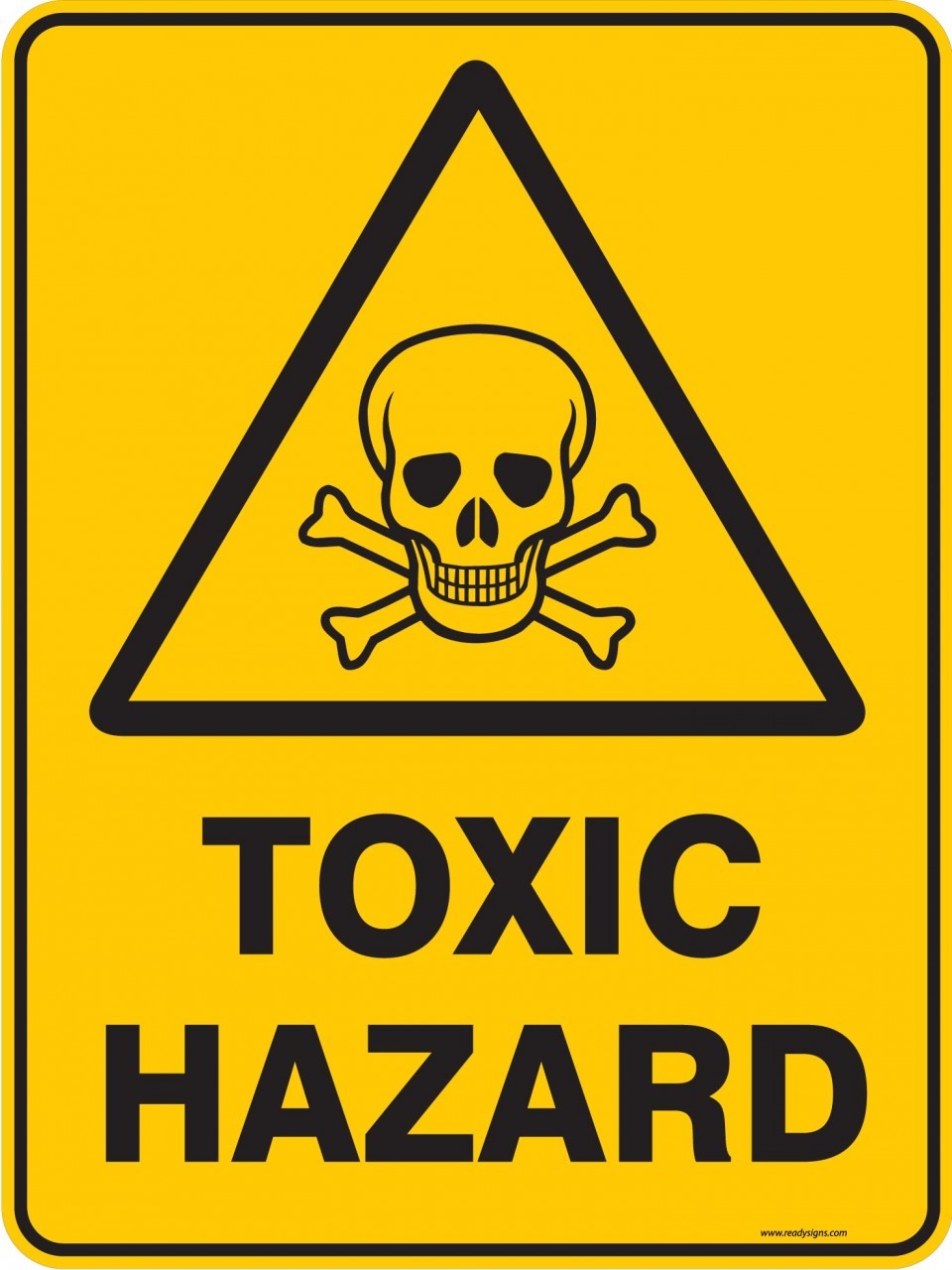 Warning Sign - TOXIC HAZARD - Property Signs