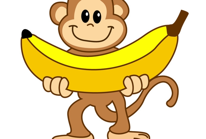 Monkey And Banana Clipart
