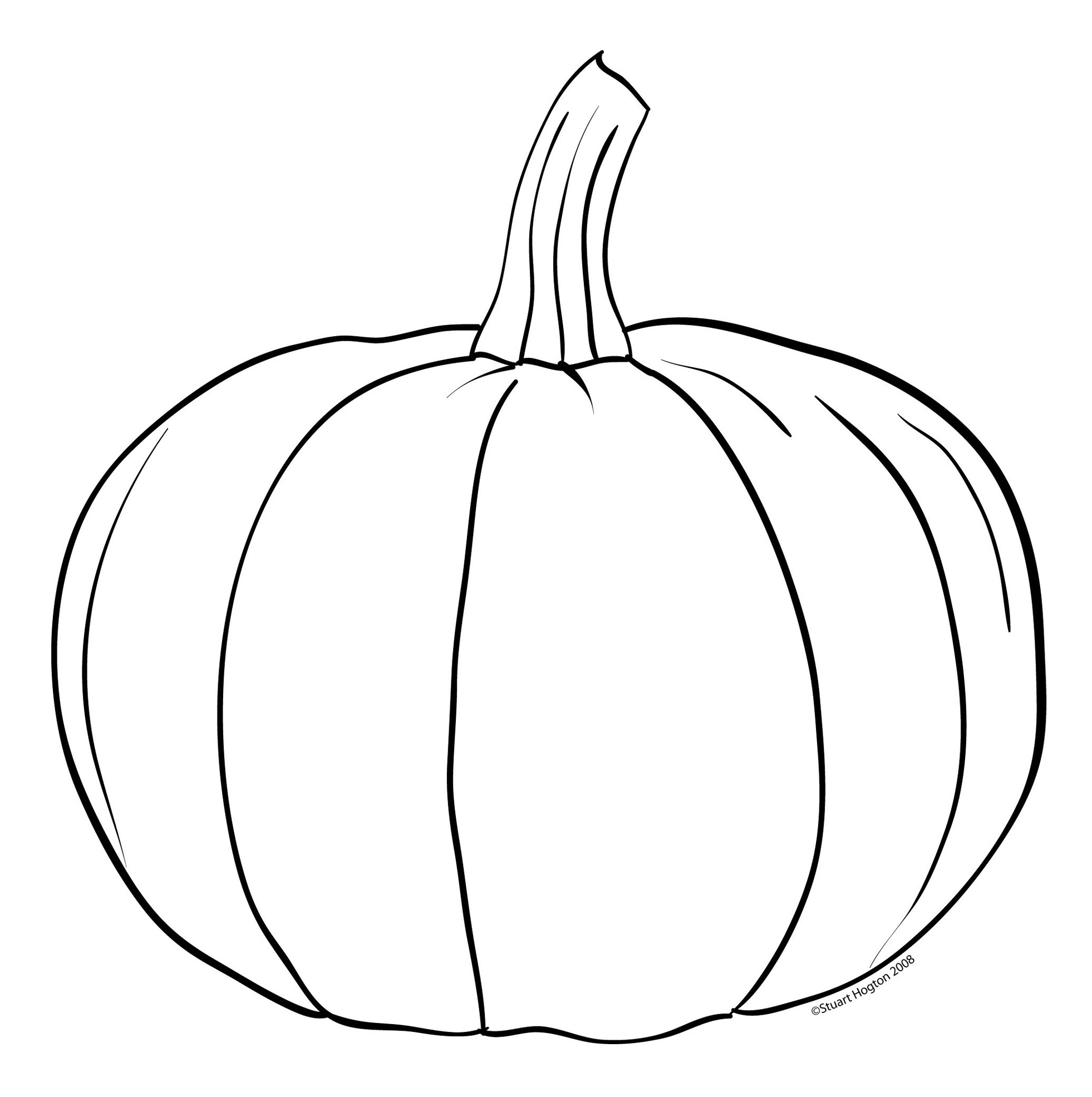 Pumpkin Line Drawing Clipart - Free to use Clip Art Resource