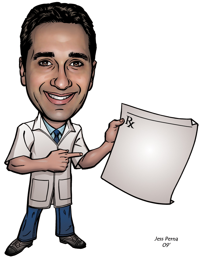 Medical and Doctor Caricatures and Cartoons for Ads and Gifts