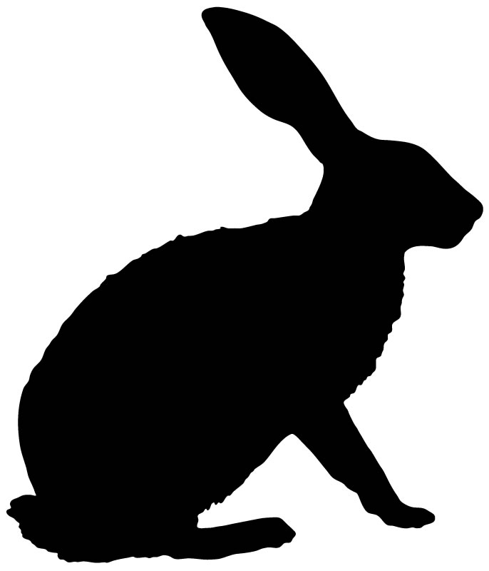 Rabbit Silhouette | Free Download Clip Art | Free Clip Art | on ...