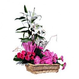 Order flowers basket, send flowers basket, flowers basket