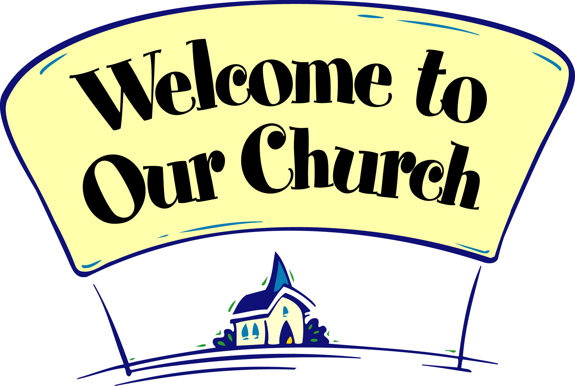 Welcome to sunday school clipart black and white