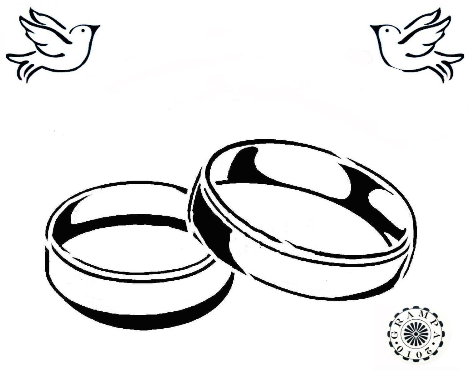 Wedding Ring Drawing ClipArt Best