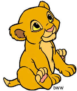 Lion cub clipart free