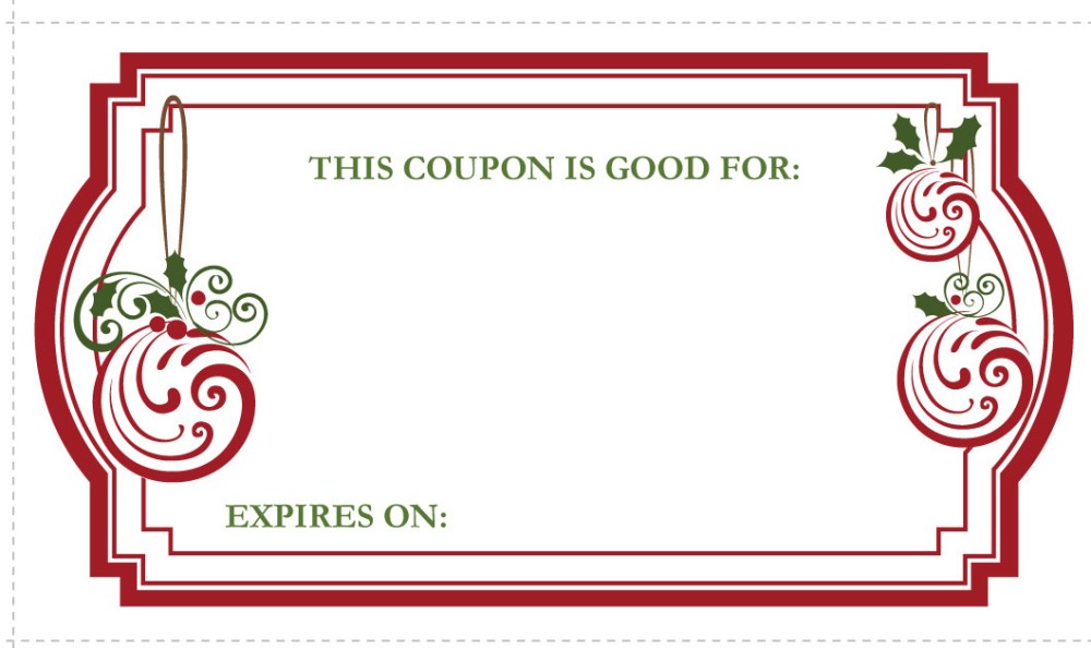 Christmas Gift Coupons {Printable} - Life With Lovebugs