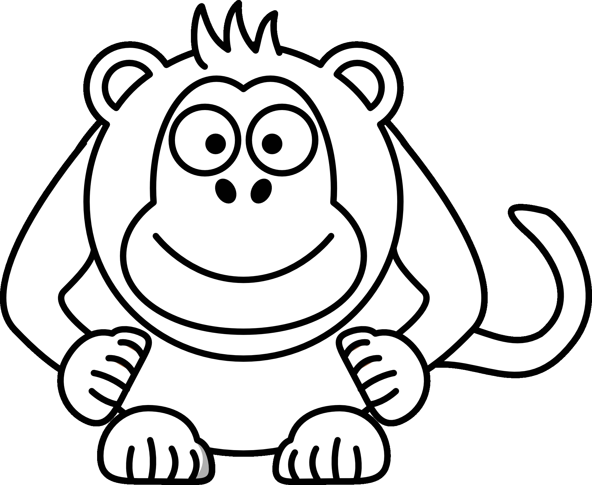 Cartoon Monkey Drawings - Drawing And Sketches