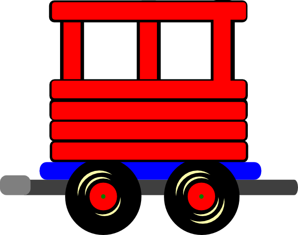 Red train car clipart images free