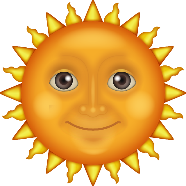 Download The Sun Face Emoji | Emoji Island