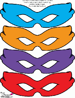 Masks, Ninja Turtles, Party Hats - Free Printable Ideas from ...