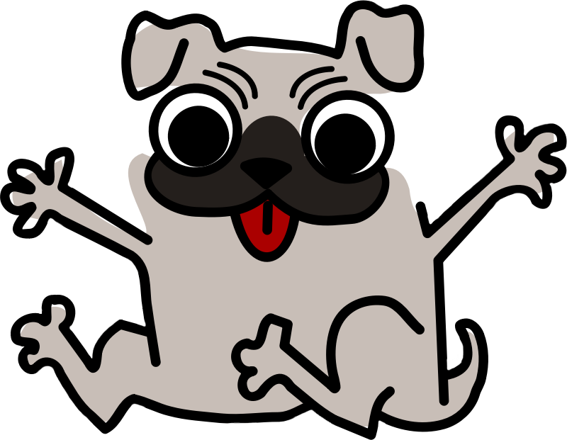 Happy Monday Dogs Clipart