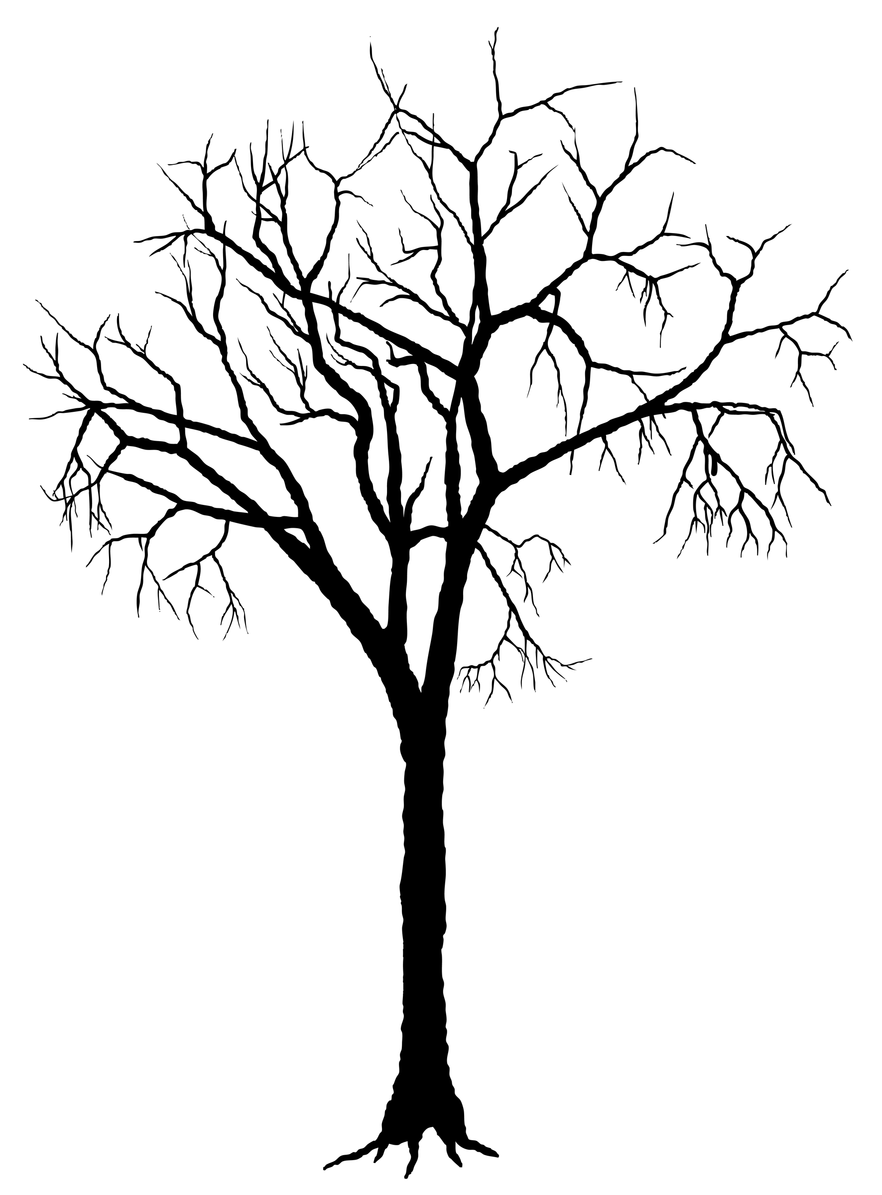 Tree silhouette clipart free