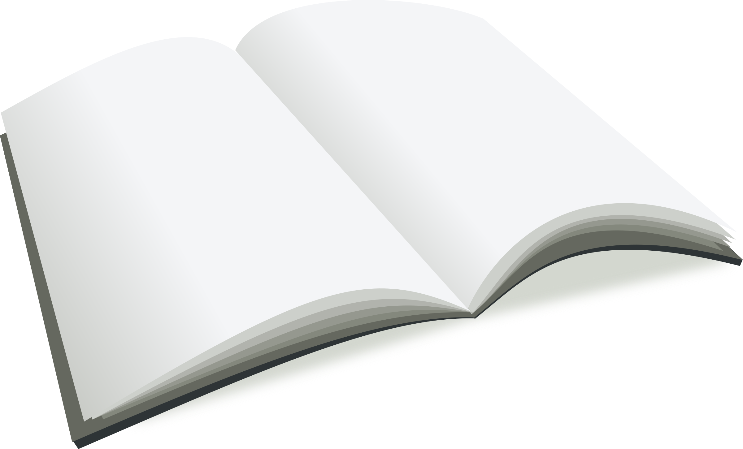 Clipart - open blank book