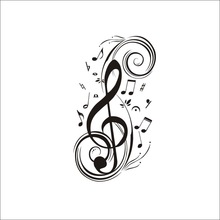 Music note wall decals online shopping-the world largest music ...