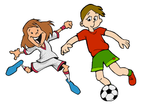 Playing Football Clipart craft projects, Sports Clipart - Clipartoons