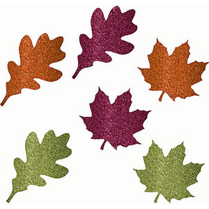 Leaf Glitter Decorations, Paper Autumn Leaves - Polyvore