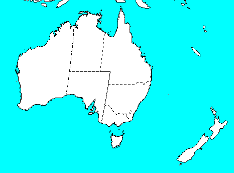 Blank Australia Map - Dr. Odd