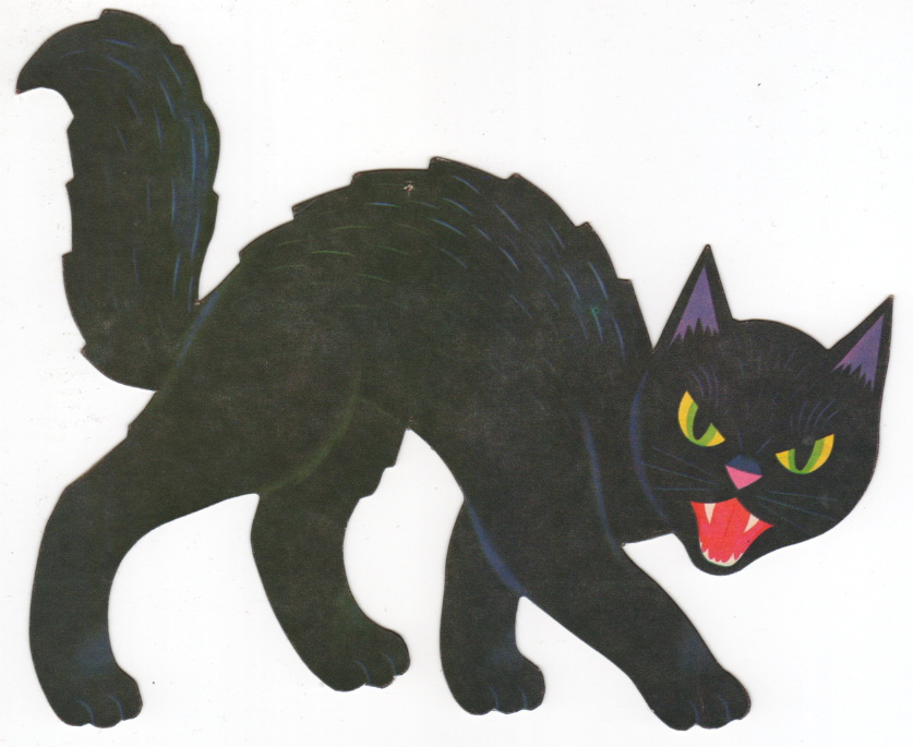 Scared Halloween Black Cat - ClipArt Best
