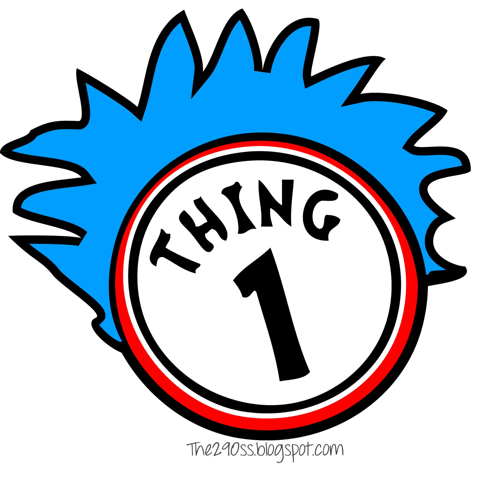 Thing 1 And 2 Shirts Clipart