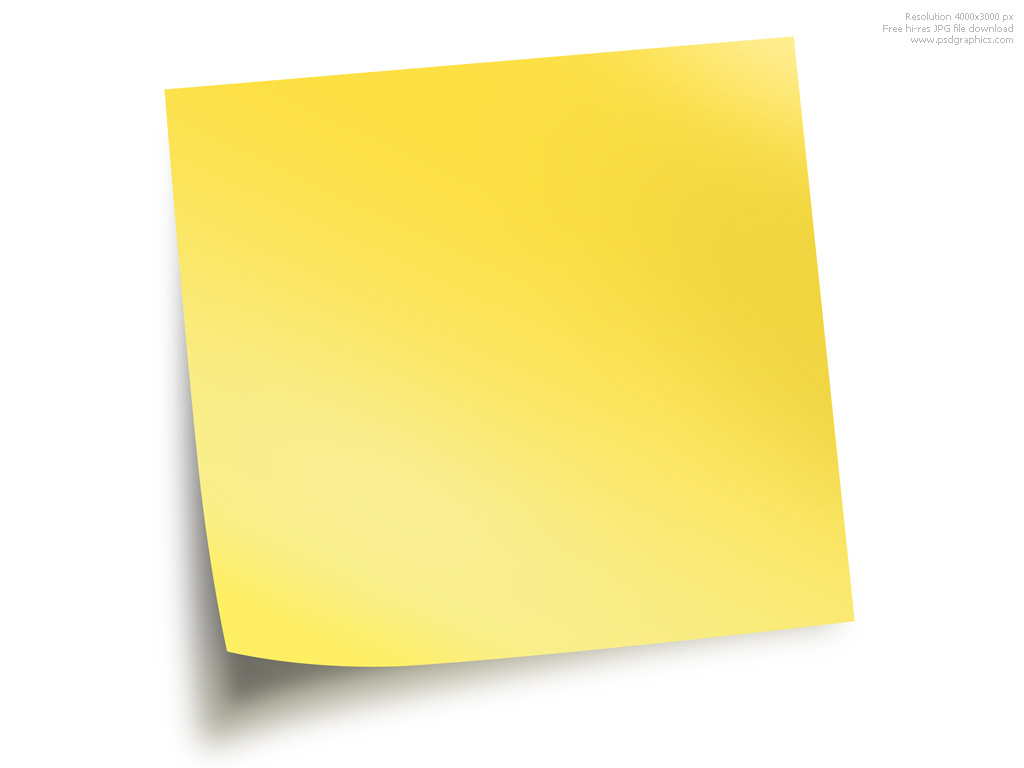 Sticky note clipart free