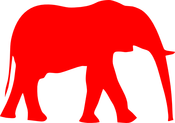 Red elephant clipart - ClipartFox