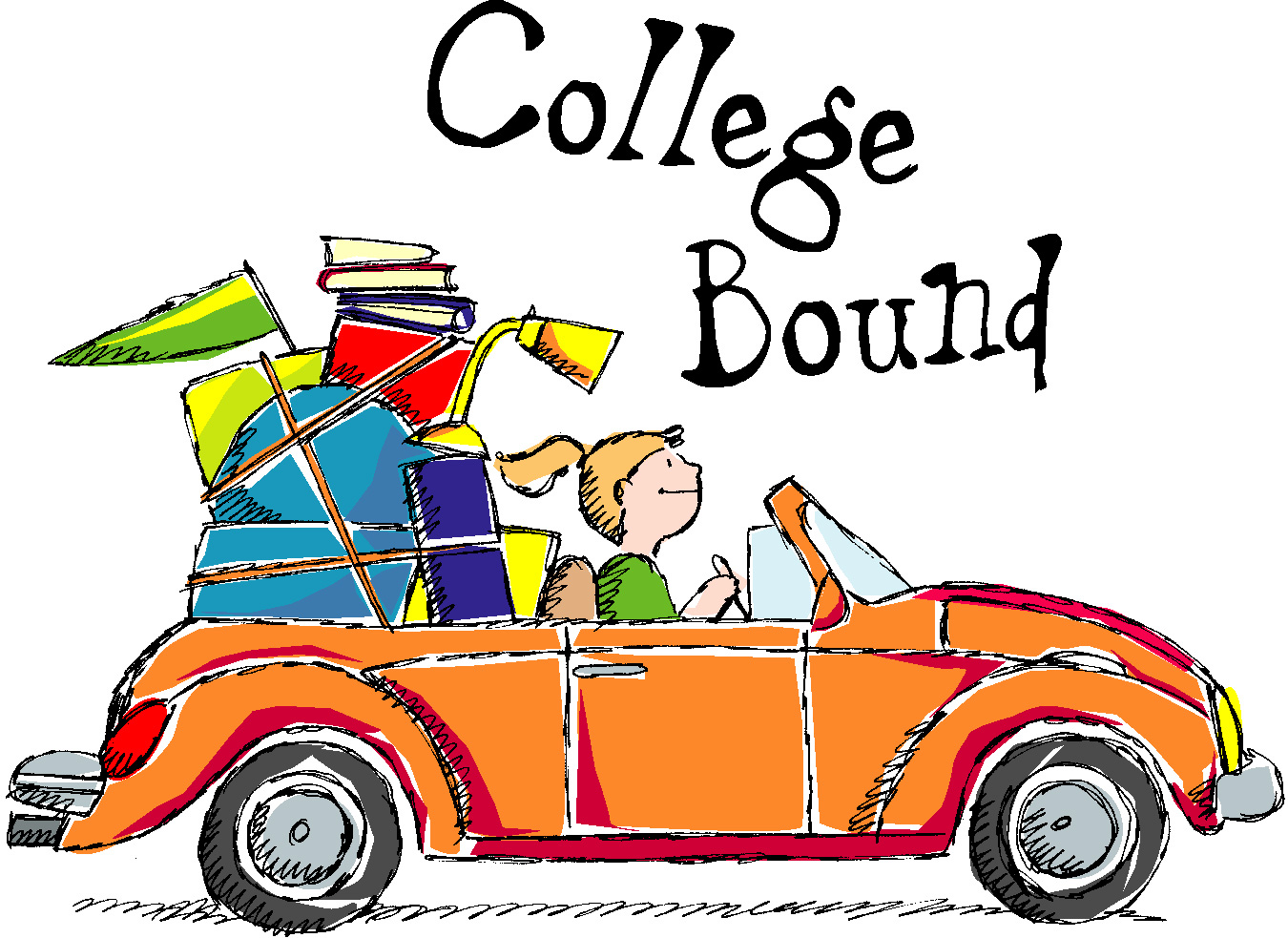 Going away to college clipart