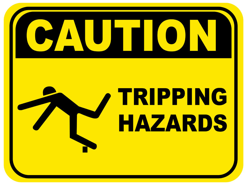 Caution - Tripping Hazard Label | Creative Safety Supply