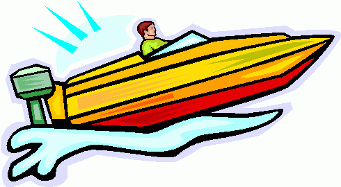 Speed boat clip art