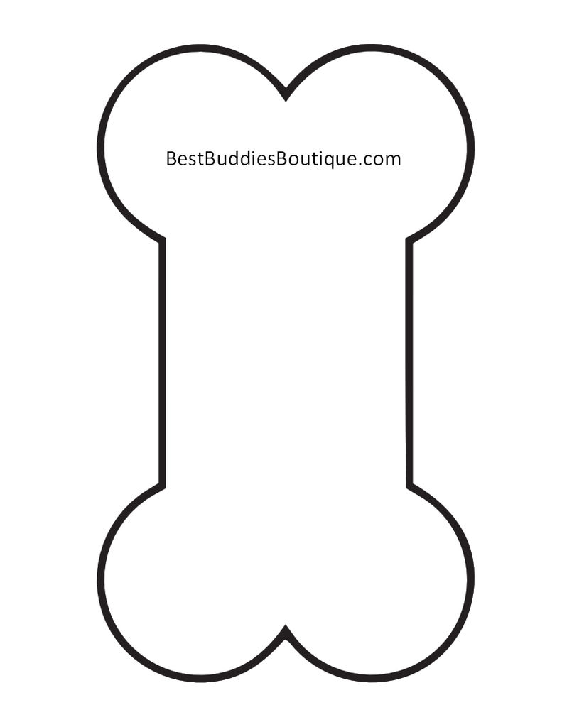 Free Printable Dog Bone Stencil