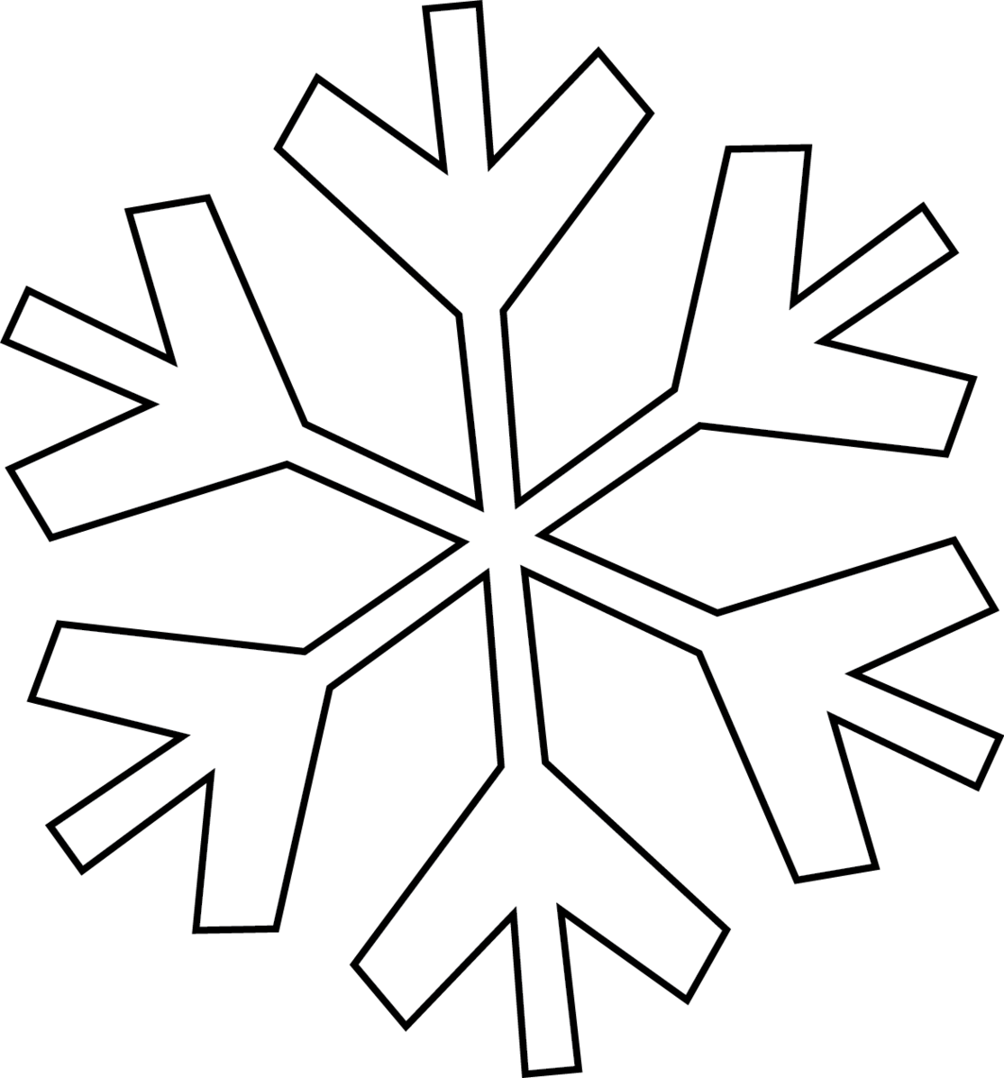 Snowflake Line Drawing ClipArt Best